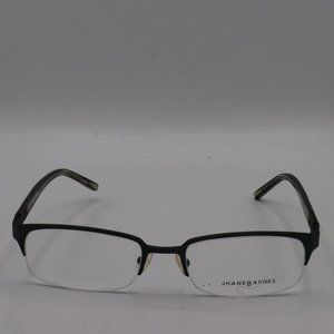 Jhane Barnes Navy Blue Half Rim Square Oval Mens Vintage Glasses Handmade 54 19